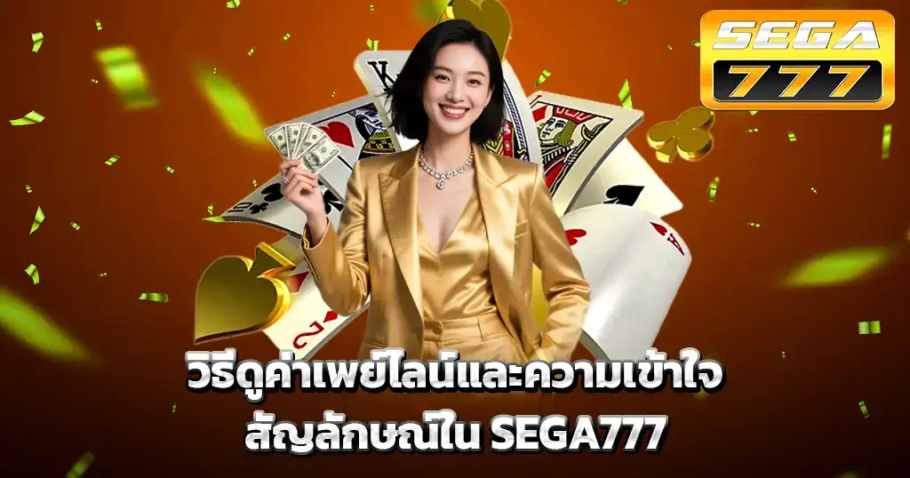 วิธีดูค่าเพย์ไลน์และความเข้าใจสัญลักษณ์ใน SEGA777